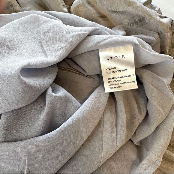 Atoir Walk Me Home Dress Chateau Grey Silver US Size 2 / XS NWT Cocktail Party - Picture 13 of 16